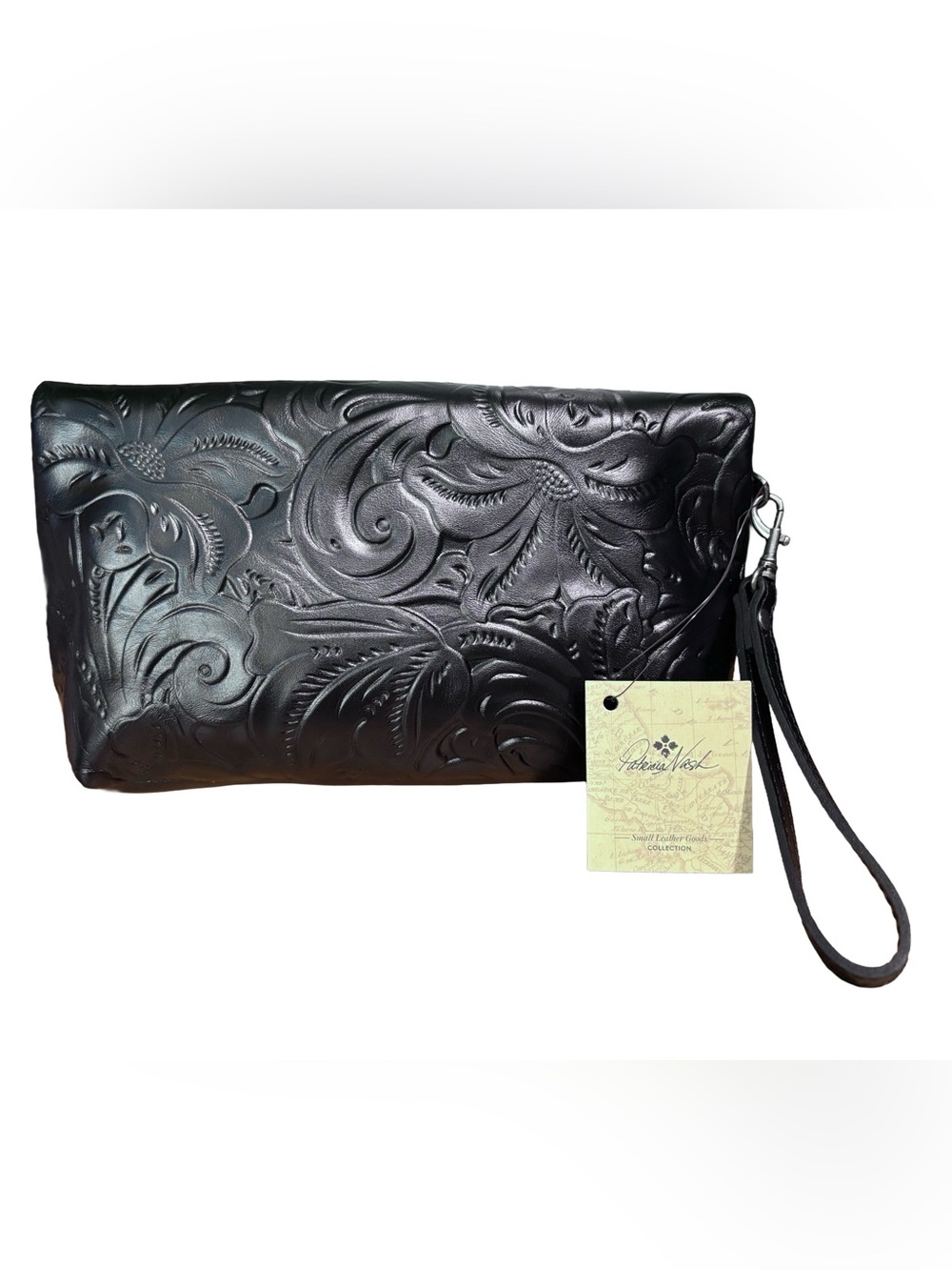NWT Patricia Nash- Valarie Leather Foldover Wristlet - Picture 2 of 7